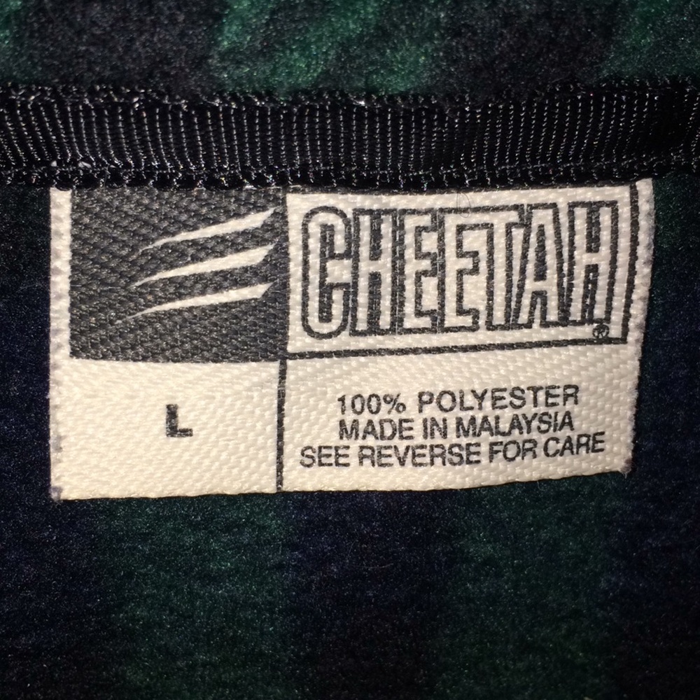 Men’s. Large green and blue zip up sweater